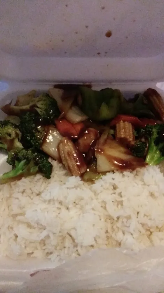 Mixed Veggies and White Rice